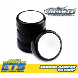 Volante V5 1/10 TC 28CP Indoor Carpet Rubber Tire Pre-glued 4pcs