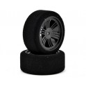 Contact RC Foam Contact RC 26mm 35sh Foam Front Tires Carbon BlackFront Tires Carbon Black 26mm 35sh 