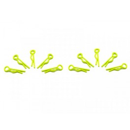Arrowmax Small Body Clip 1/10 - Fluo Yellow (10) Arrowmax Small Body Clip 1/10 - Fluo Yellow (10)