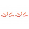 Arrowmax Small Body Clip 1/10 - Fluo Red (10)