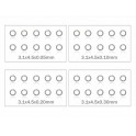 MR33 Shim Washer Set 3mm 0,05 / 0,1 / 0,2 / 0,3mm (10x)