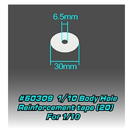 Blitz 1/10 Body Hole Reinforcement tape (10) Blitz 1/10 Body Hole Reinforcement tape (10)