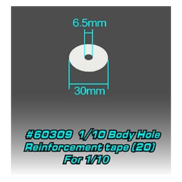 Blitz 1/10 Body Hole Reinforcement tape (10)