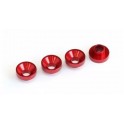 MR33 Alu Servo Washer 3.0 x 7.5mm - Red (4)