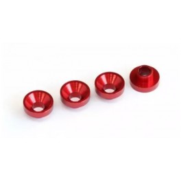 MR33 Alu Servo Washer 3.0 x 7.5mm - Red (4) MR33 Alu Servo Washer 3.0 x 7.5mm - Red (4)