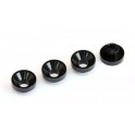 MR33 Alu Servo Washer 3.0 x 7.5mm - Black(4)