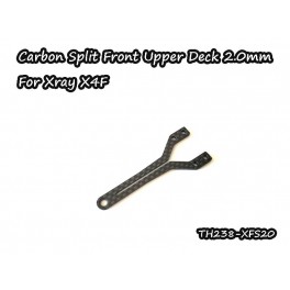 Vigor Carbon Graphite Split Upper Deck Front 2.0mm for Xray X4F Vigor Carbon Graphite Split Upper Deck Front 2.0mm for Xray X4F