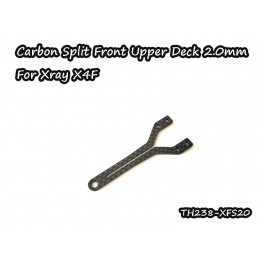 Vigor Carbon Graphite Split Upper Deck Front 2.0mm for Xray X4F