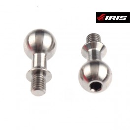 IRIS 6.5x3.75mm Suspension Ballstud +1.5mm Neck - Titanium (2pcs)