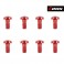 IRIS Alu Centering Screws M3x6mm (Red | 8pcs)