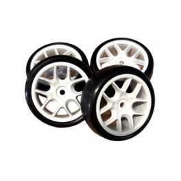 Ride TR09 Slick Tires (belted) on 10-Spoke Wheel, Pre-glued (4) Ride TR09 Slick Tires (belted) on 10-Spoke Wheel, Pre-glued (4)