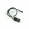 JR/Sanwa Servo Wires with Golden Connector, Black